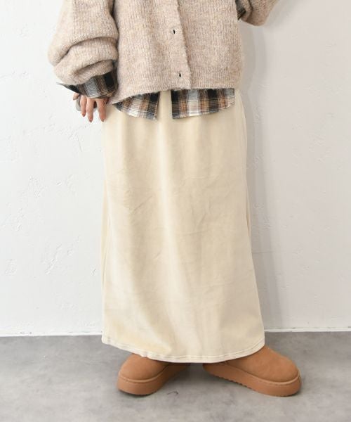 HUMS｜起毛ボックスロングスカート [[C-5116]][C]