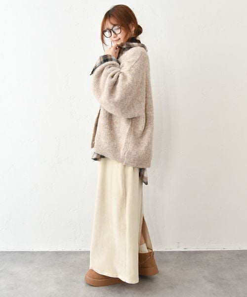 HUMS｜起毛ボックスロングスカート [[C-5116]][C]