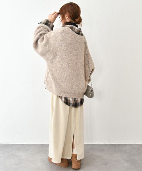 HUMS｜起毛ボックスロングスカート [[C-5116]][C]