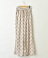 HUMS｜ダマスク柄細コールストレートパンツ [[C-5108]][C]