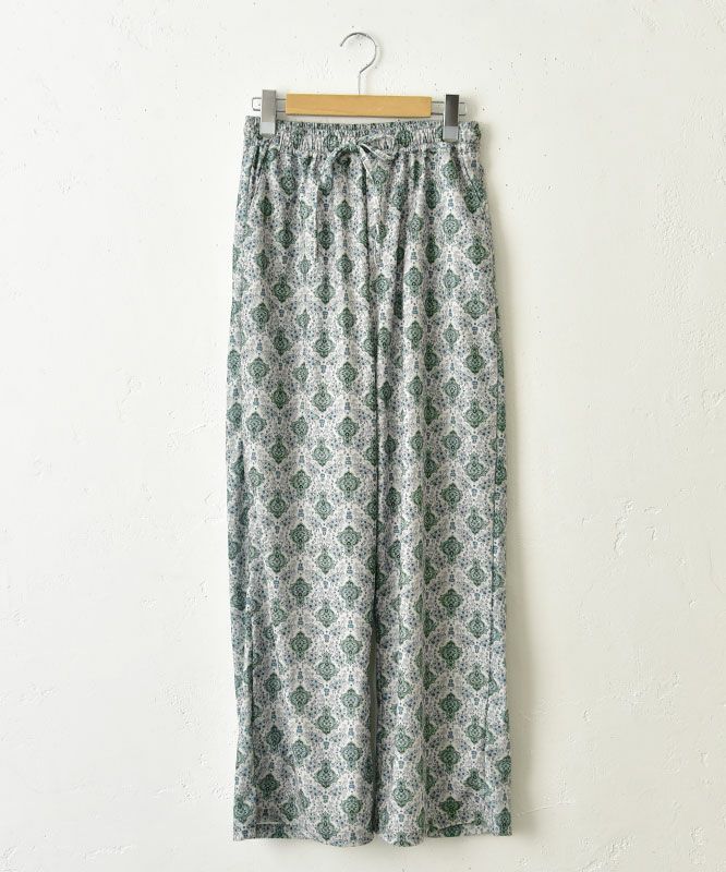 HUMS｜ダマスク柄細コールストレートパンツ [[C-5108]][C]