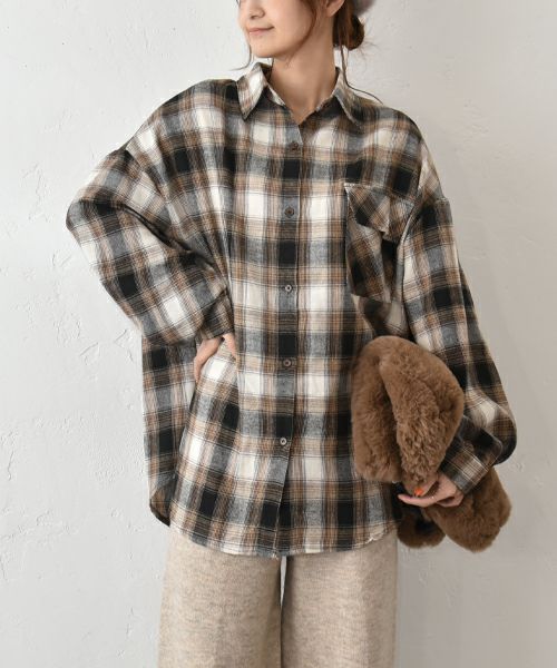 HUMS｜チェックシャツ [[9304527]][C]