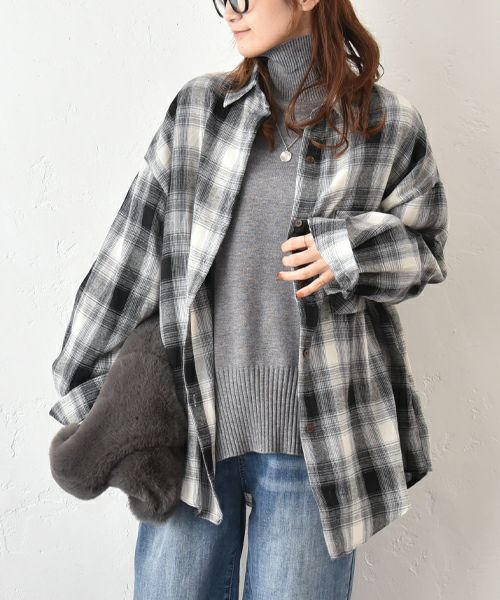 HUMS｜チェックシャツ [[9304527]][C]