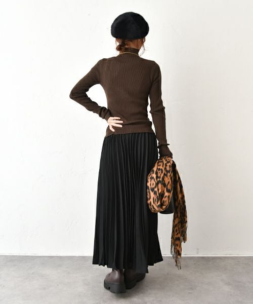 HUMS｜タートルリブニット [[MT-0477]][C]