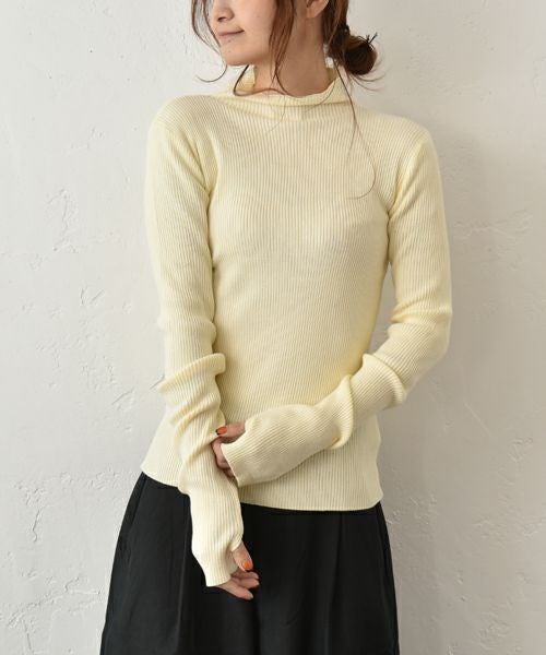 HUMS｜タートルリブニット [[MT-0477]][C]