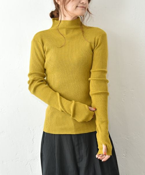 HUMS｜タートルリブニット [[MT-0477]][C]