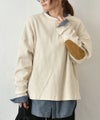 Our.｜エルボパッチ付きリブカットソー [[131336H]][C]