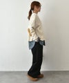Our.｜エルボパッチ付きリブカットソー [[131336H]][C]