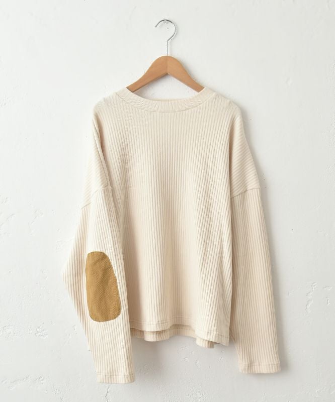 Our.｜Ｌボパッチ付きリブカットソー [[131336H]][C]
