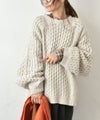 Our.｜ケーブル編みざっくりニットプルオーバー [[MT-0483]][C]