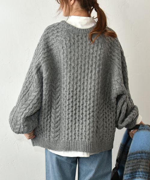 Our.｜ケーブル編みざっくりニットプルオーバー [[MT-0483]][C]