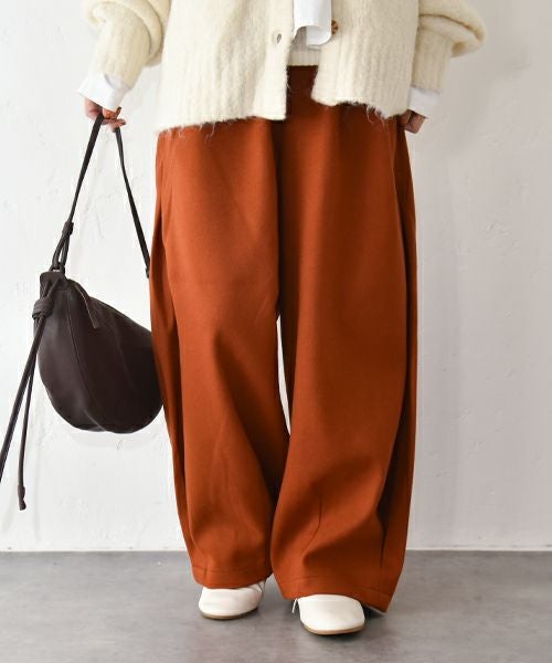 hagumu｜ウールライクタックバルーンパンツ [[CPMA-1906]][C]