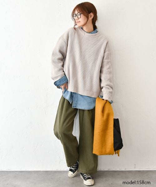 Our.｜綿起毛タックパンツ [[131338H]][C]