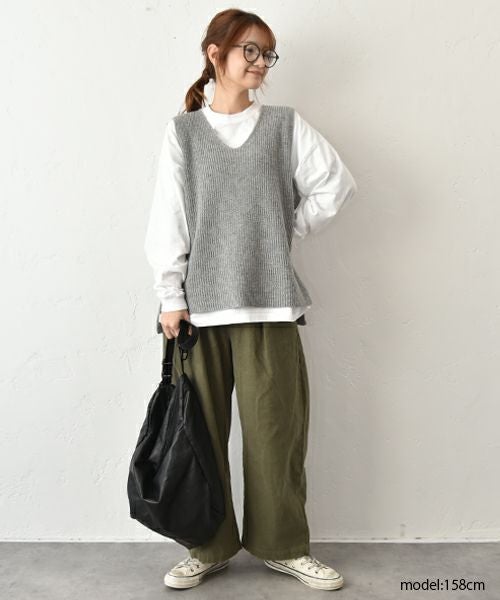 Our.｜綿起毛タックパンツ [[131338H]][C]