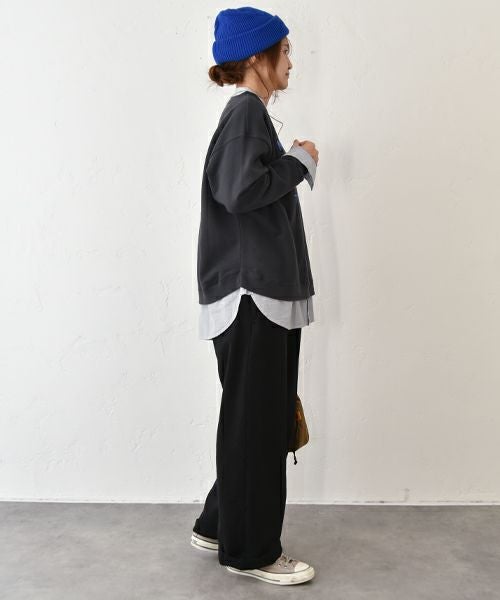 her.｜ヘムラウンドプリントスウェットプルオーバー [[MA-513026]][C]