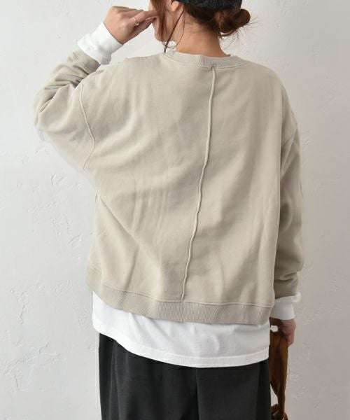 her.｜ヘムラウンドプリントスウェットプルオーバー [[MA-513026]][C]