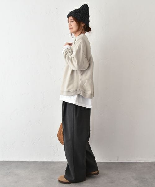 her.｜ヘムラウンドプリントスウェットプルオーバー [[MA-513026]][C]