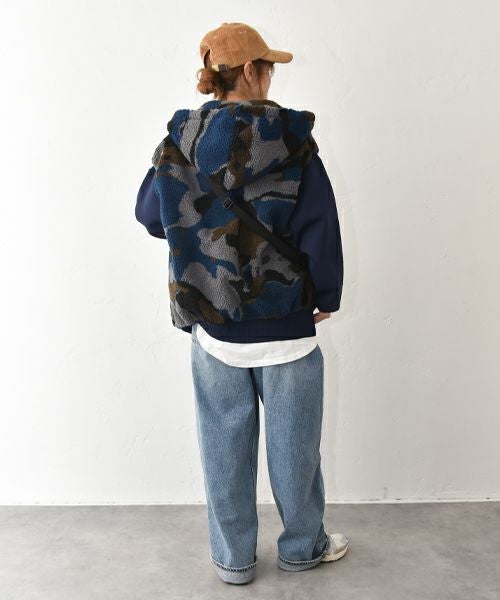 IN THE MARKET｜カモフラ柄ボアベスト [[C-2517]][C]