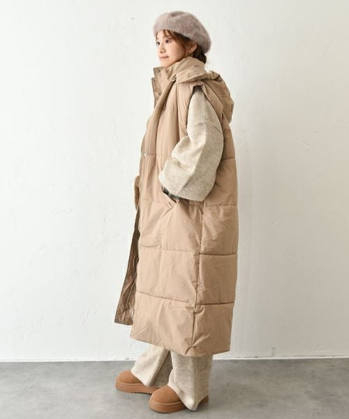 HUMS｜中綿ロングベスト [[C-5126]][C]