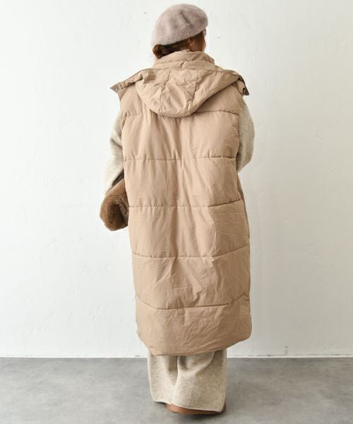 HUMS｜中綿ロングベスト [[C-5126]][C]