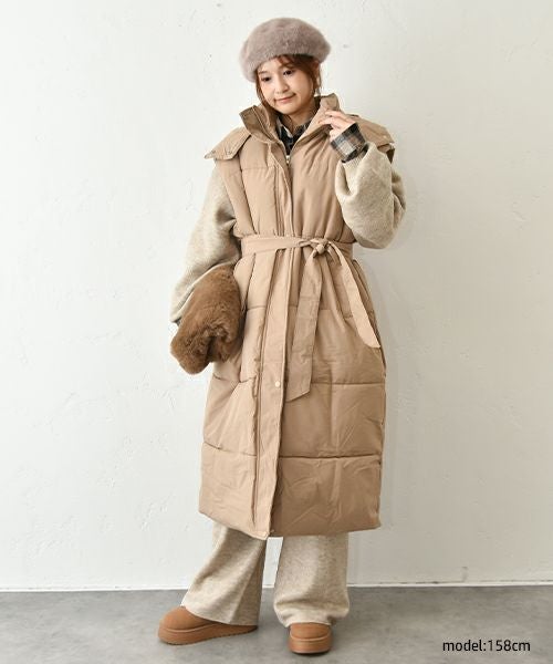 HUMS｜中綿ロングベスト [[C-5126]][C]