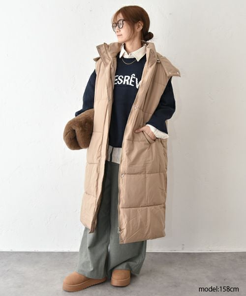 HUMS｜中綿ロングベスト [[C-5126]][C]