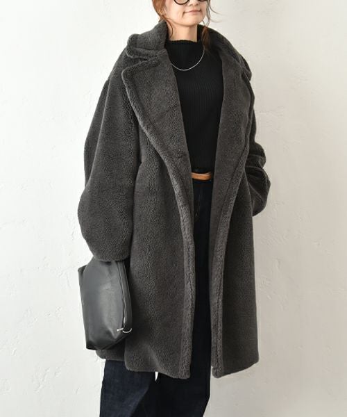 HUMS｜ボアロングコート [[32844A431]][C]