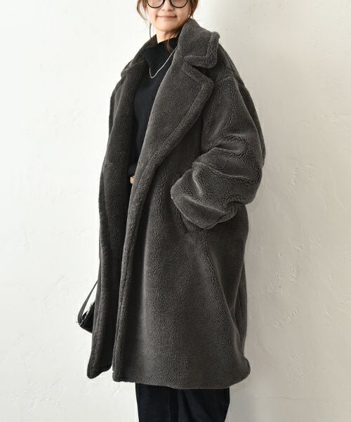 HUMS｜ボアロングコート [[32844A431]][C]