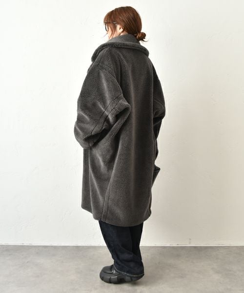 HUMS｜ボアロングコート [[32844A431]][C]