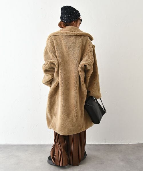 HUMS｜ボアロングコート [[32844A431]][C]