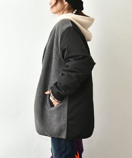 IN THE MARKET｜ボア×ナイロンミックスアウター[[C-2439]][C]