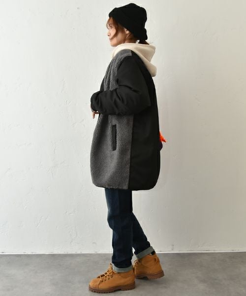 IN THE MARKET｜ボア×ナイロンミックスアウター[[C-2439]][C]