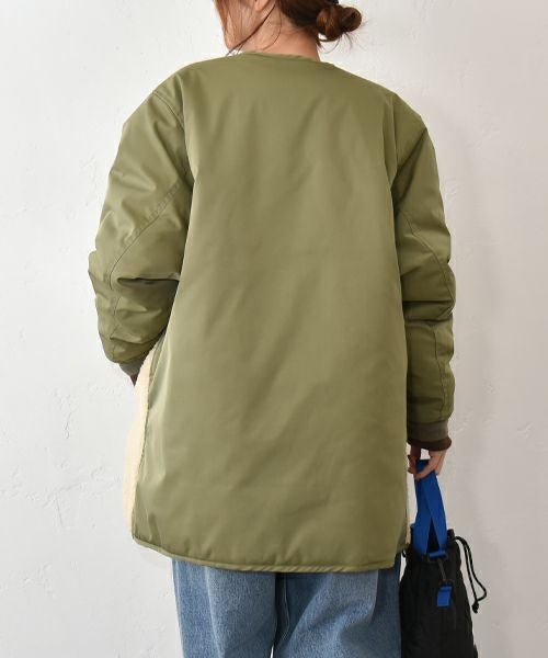 IN THE MARKET｜ボア×ナイロンミックスアウター[[C-2439]][C]