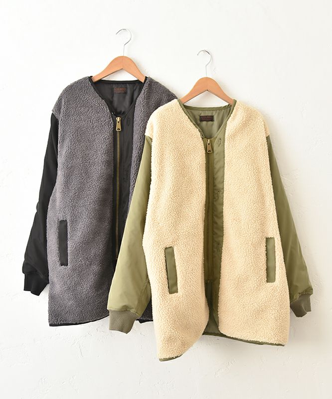 IN THE MARKET｜切替ボアジャケット [[C-2439]][C]