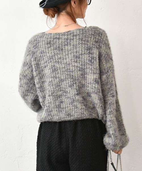 HUMS｜カラーシャギーニット [[C-5128]][C]