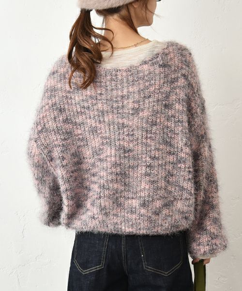 HUMS｜カラーシャギーニット [[C-5128]][C]