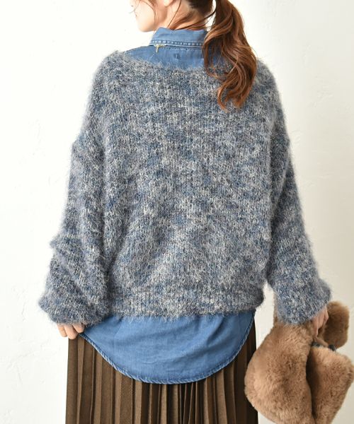 HUMS｜カラーシャギーニット [[C-5128]][C]