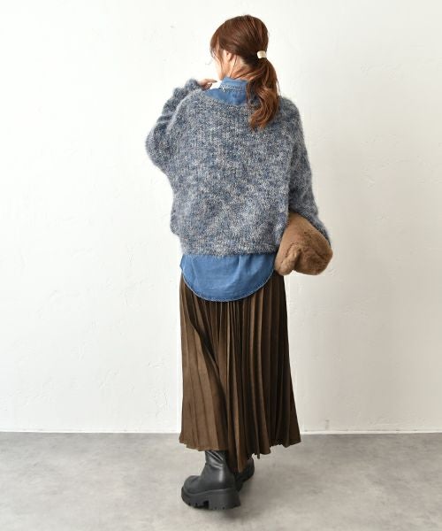 HUMS｜カラーシャギーニット [[C-5128]][C]