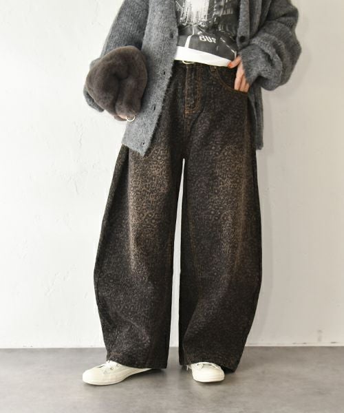HUMS｜レオパードカーブパンツ [[C-5131]][C]