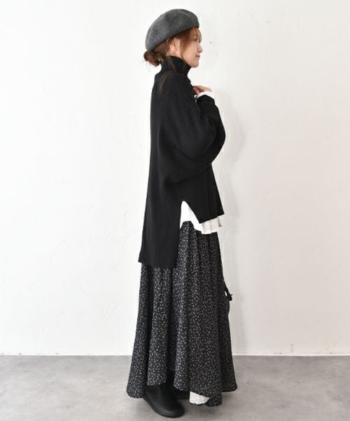 hagumu｜ボリュームスリーブリブニット [[MT-0485]][C]