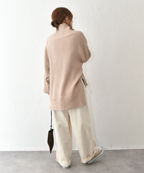 hagumu｜ボリュームスリーブリブニット [[MT-0485]][C]