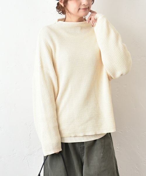 hagumu｜ハニカムコットンニット [[MT-0493]][C]