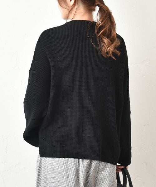 hagumu｜ハニカムコットンニット [[MT-0493]][C]