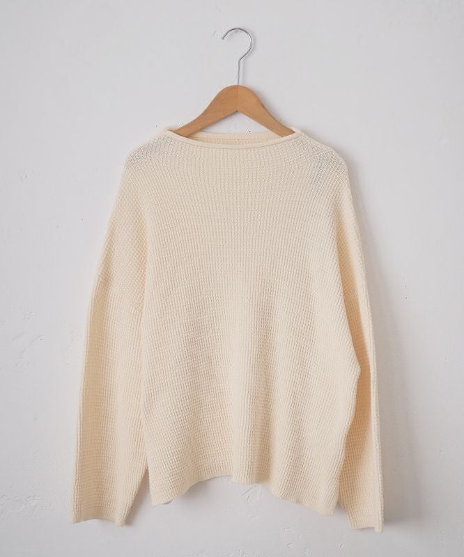  hagumu｜ハニカムコットンニット [[MT-0493]][C]