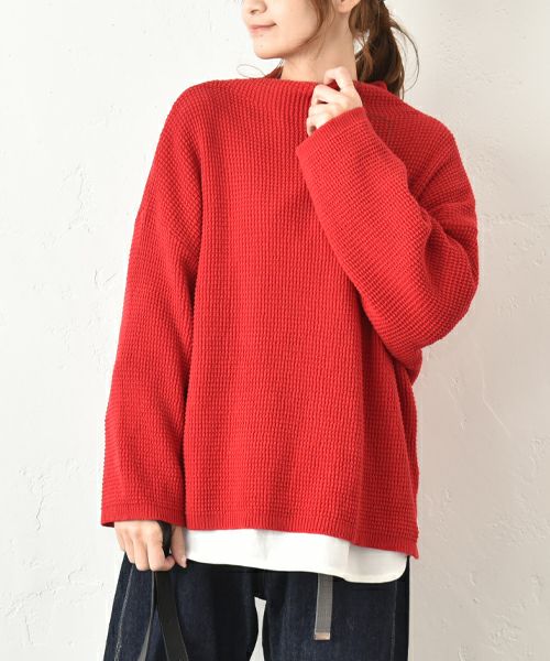 hagumu｜ハニカムコットンニット [[MT-0493]][C]