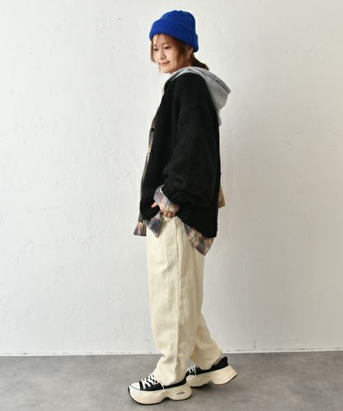 IN THE MARKET｜ロービングケーブルショート丈ニット [[HUG-3411S120]][C]