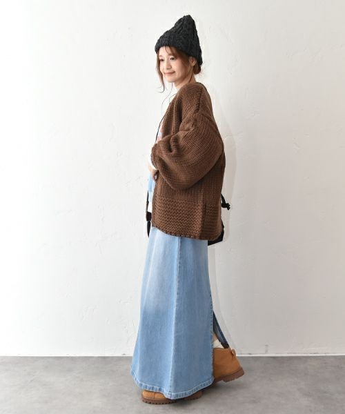 IN THE MARKET｜ロービングケーブルショート丈ニット [[HUG-3411S120]][C]