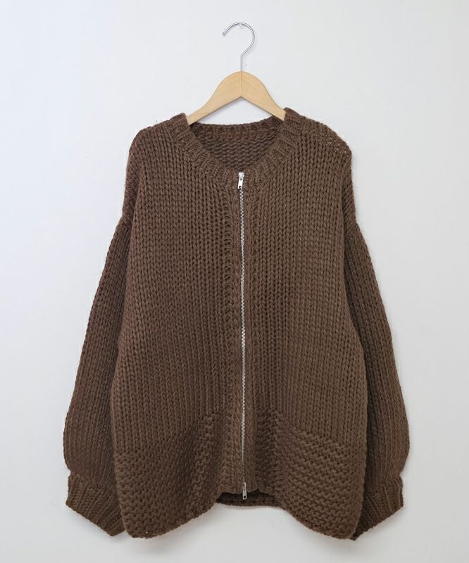  IN THE MARKET｜ロービングケーブルショート丈ニット [[HUG-3411S120]][C]