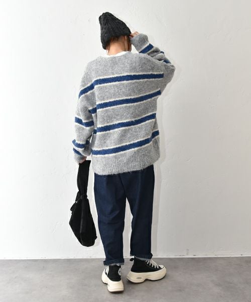 IN THE MARKET｜ブークレ ボーダーニット [[HUG-1561F120]][C]