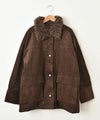  IN THE MARKET｜コーデュロイ 衿ファー薄中綿入りミドルカバーオール [[HUG-7183F613]][C]